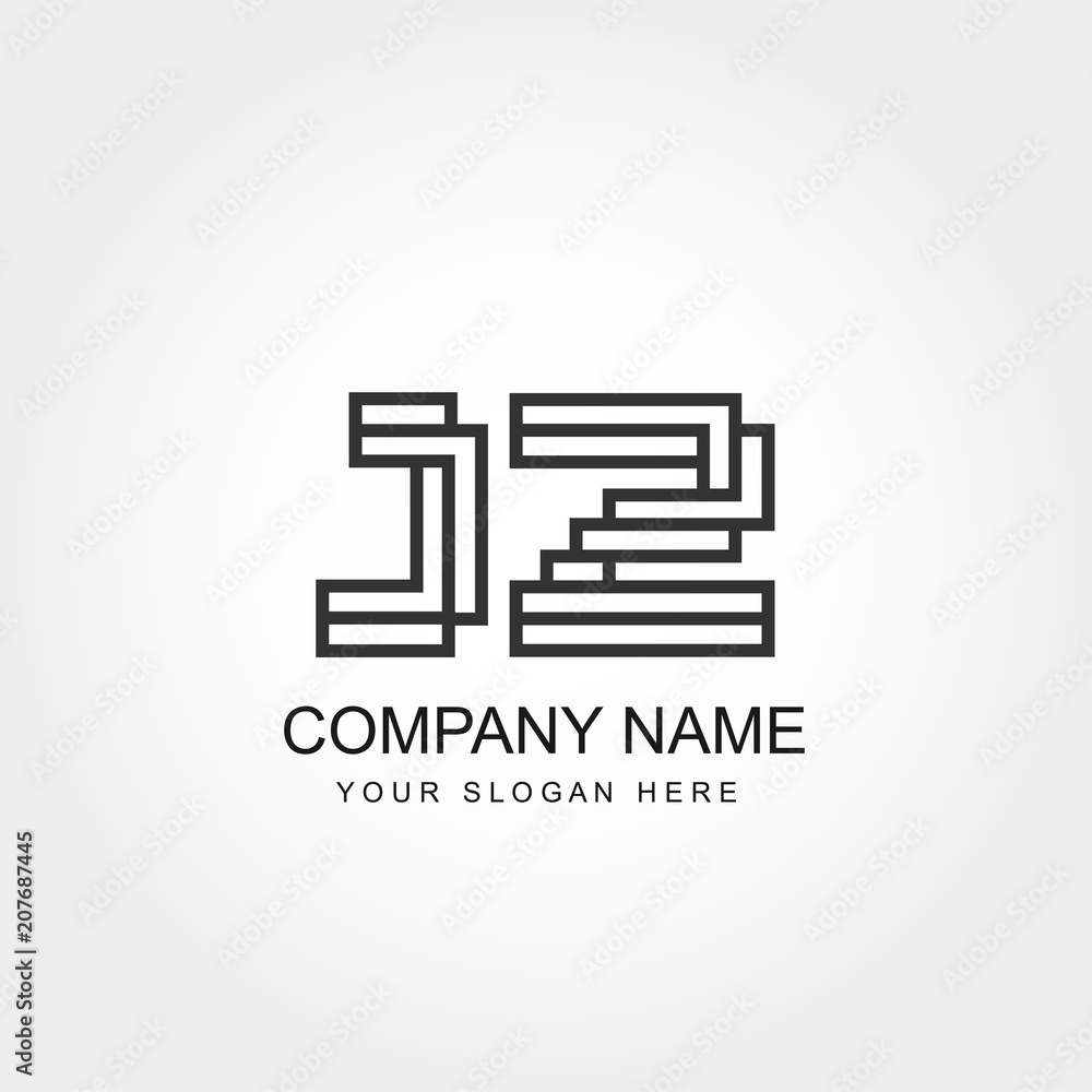 Initial Letter JZ Logo Template Vector Design Initial Letter JZ Logo Template Vector Design