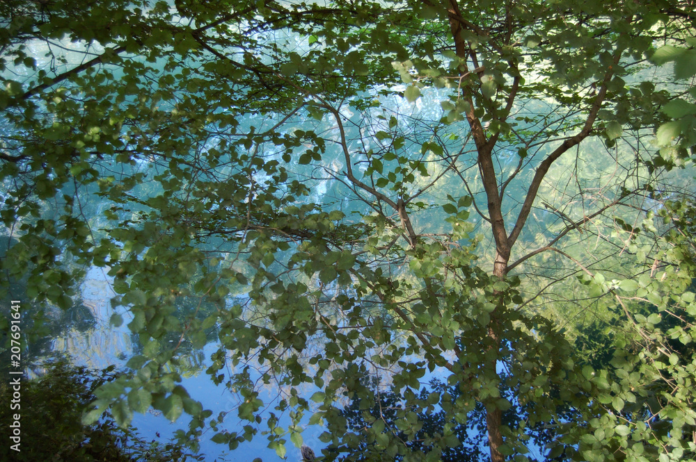Fototapeta premium blue lake