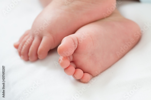 Close up of baby foot