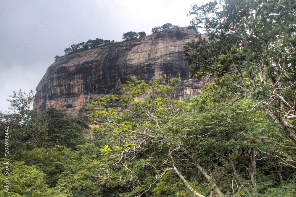 Lion's rock in Sigiriya, Sri Lanka.