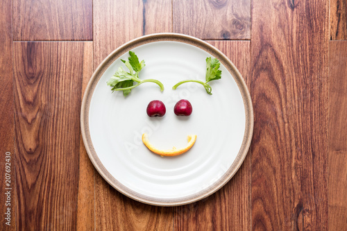 Happy food face