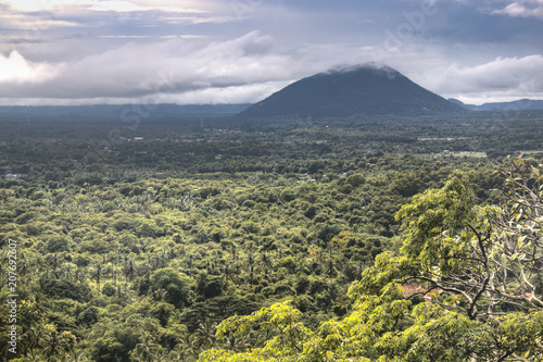 View over the jungle in Dambulla, Sri Lanka.