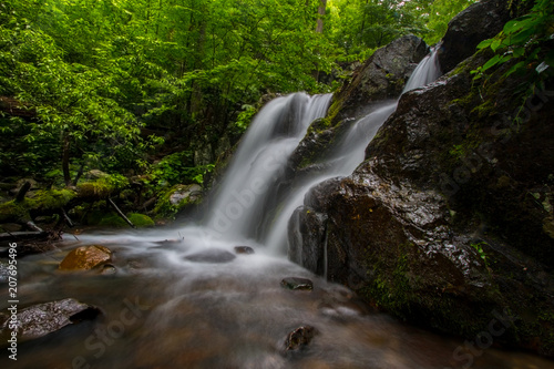 Waterfall with Mossy Rocks