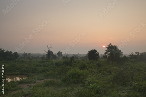Sunrise in Udawalawe, Sri Lanka. © waldorf27