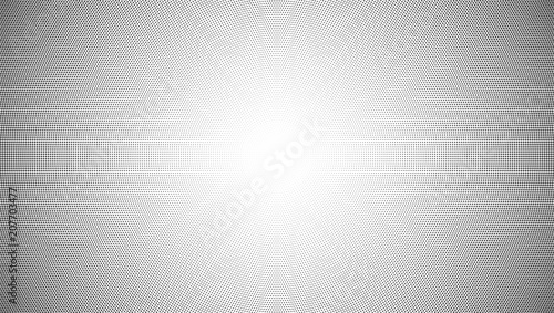 Halftone of radial gradient with dots. Modern dotted halftone digital background. Vector pattern, template of digital texture. Template for print design.
