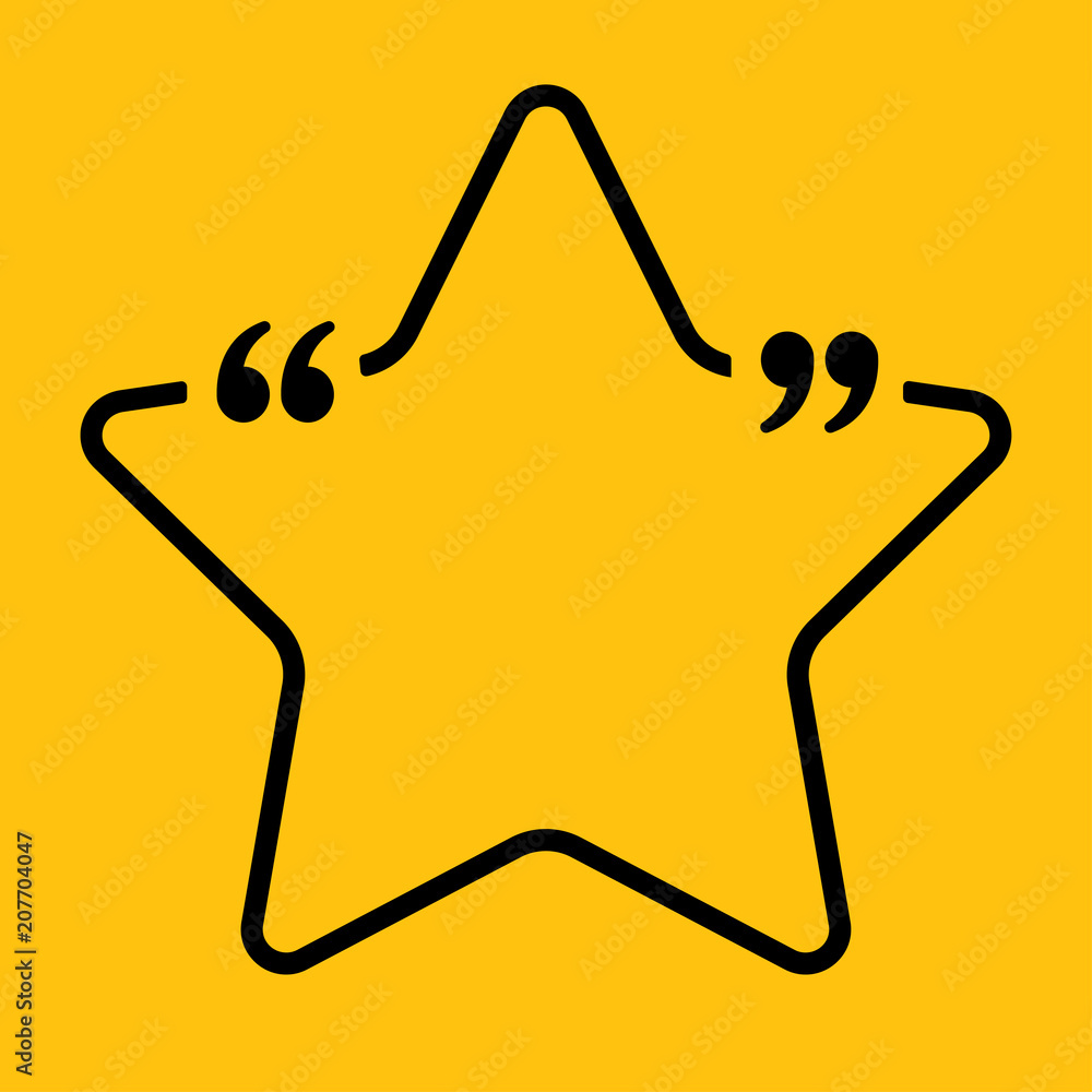 Star Speech Bubble Quote Blank Template. Star Speech Bubble Quote Blank Template.