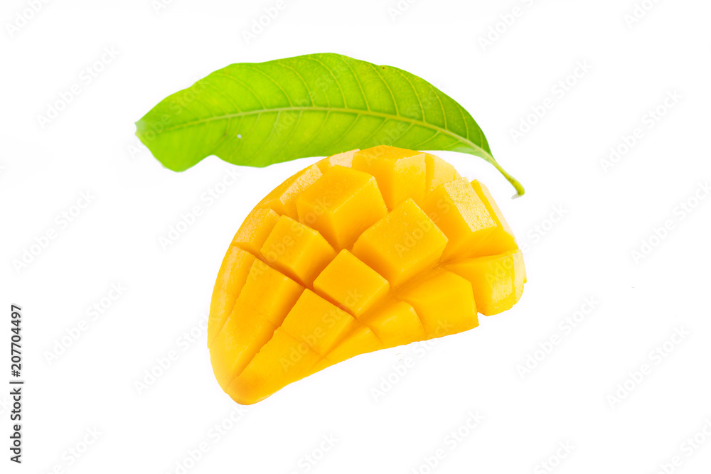 fresh Yellow mango Beautiful Skin isolate fresh Yellow mango Beautiful Skin isolate