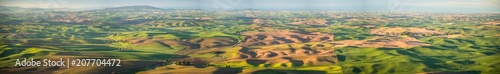 Panorama: The Palouse from Steptoe Butte at sunrise