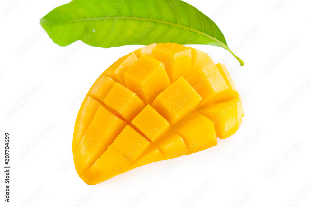 fresh Yellow mango Beautiful Skin isolate fresh Yellow mango Beautiful Skin isolate
