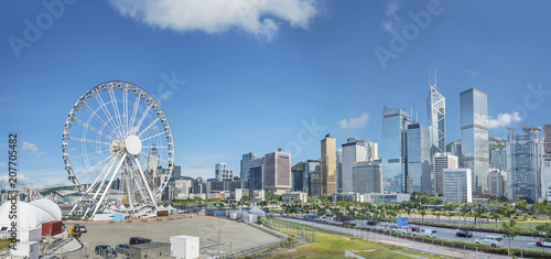 Photography Skyline of Hong Kong city