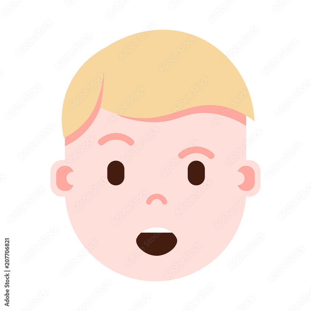 boy head emoji personage icon with facial emotions, avatar character, man satisfied face with different male emotions concept. flat design. vector illustration boy head emoji personage icon with facial emotions, avatar character, man satisfied face with different male emotions concept. flat design. vector illustration