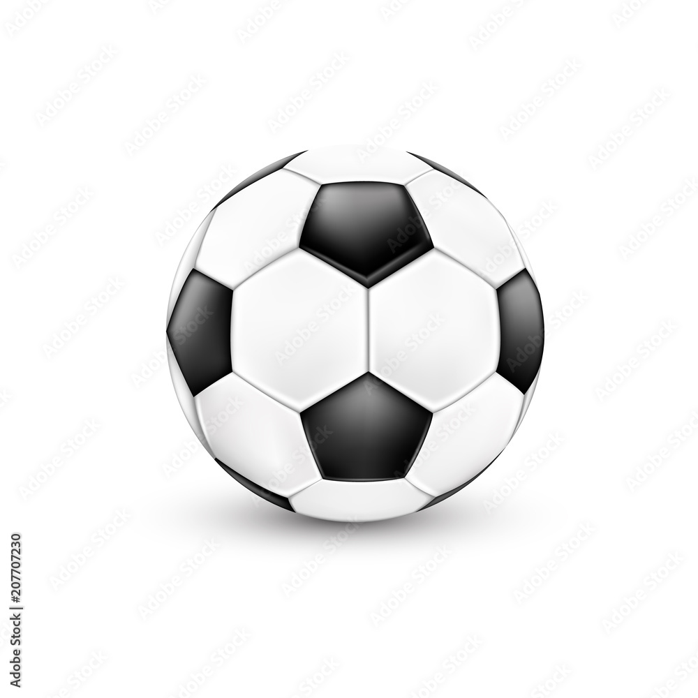 Soccer ball, black and white. Sport icon design. Illustration isolated on white background. Soccer ball, black and white. Sport icon design. Illustration isolated on white background.