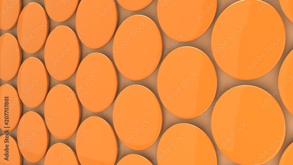 Blank orange badge on orange background Blank orange badge on orange background