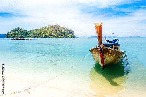 Photography boat and andaman sea krabi thailand