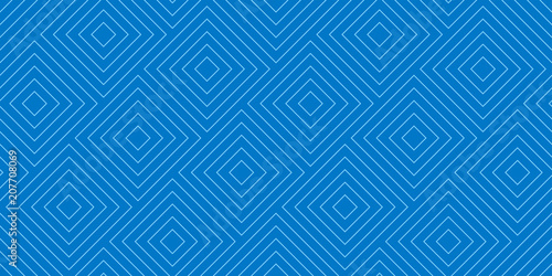 Backgrounds pattern seamless geometric blue square abstract and line vector design.