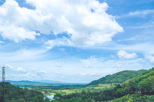 Beautiful views of mountains and sky