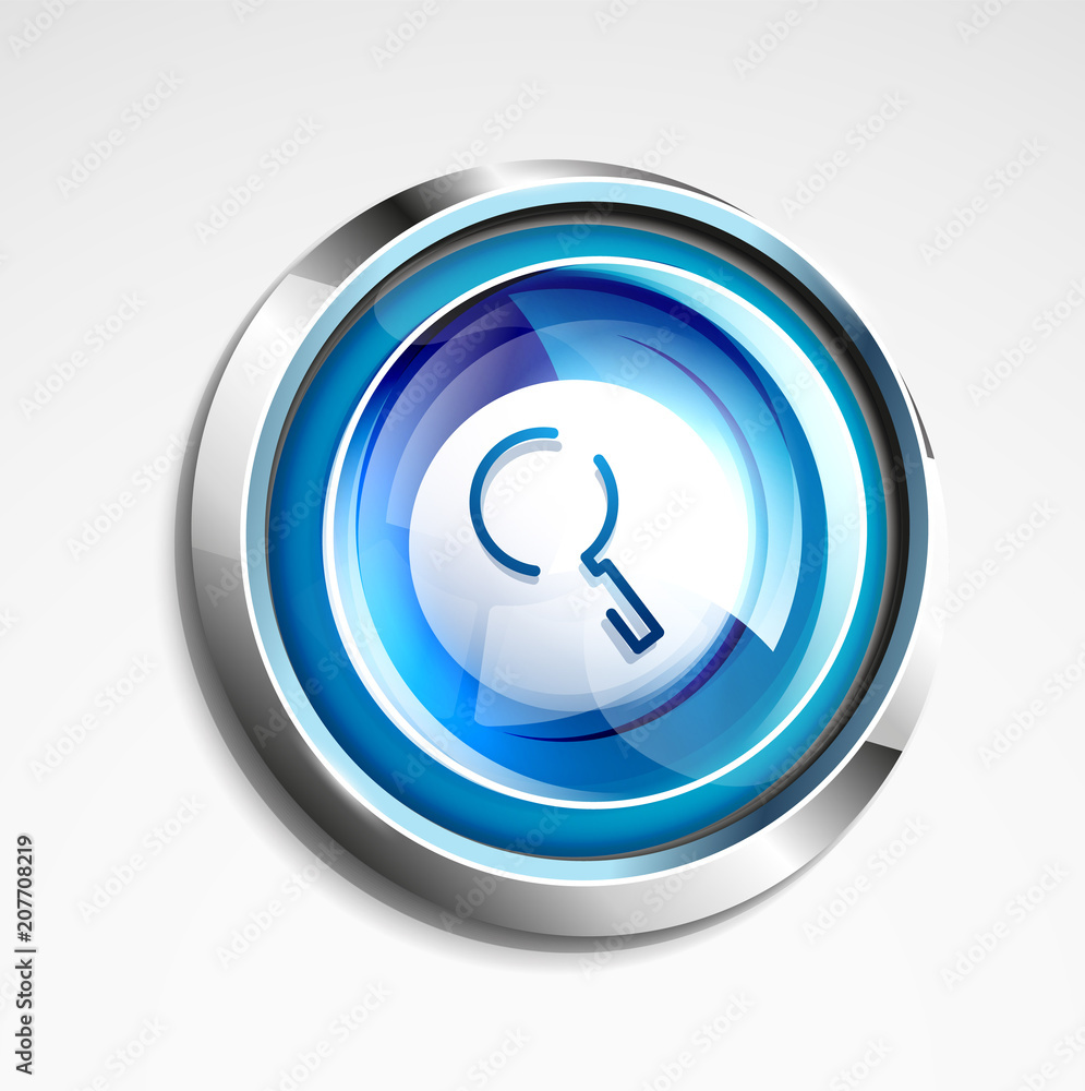 Search magnifyier web button, magnify icon. Modern magnifying glass sign, web site design or mobile app Search magnifyier web button, magnify icon. Modern magnifying glass sign, web site design or mobile app
