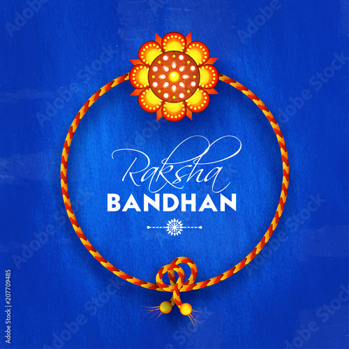 Rakhi, Indian brother and sister festival Raksha Bandhan concept.