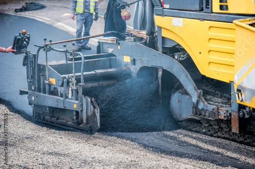 Fotografia new macadam on the road