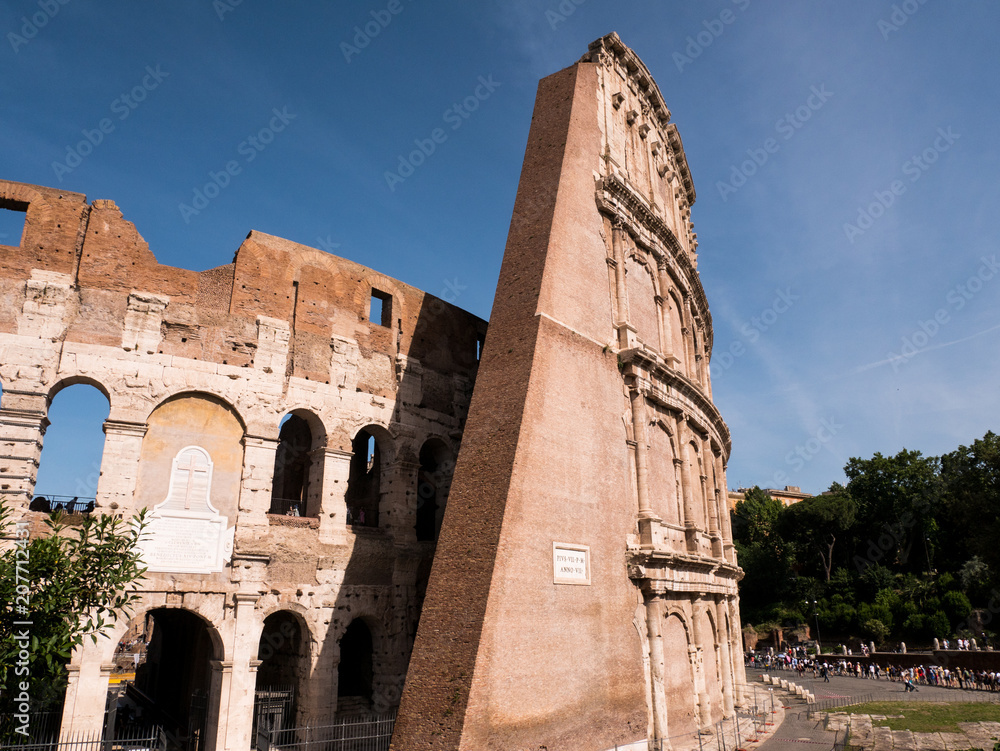view on the colosseum, Rome Italy