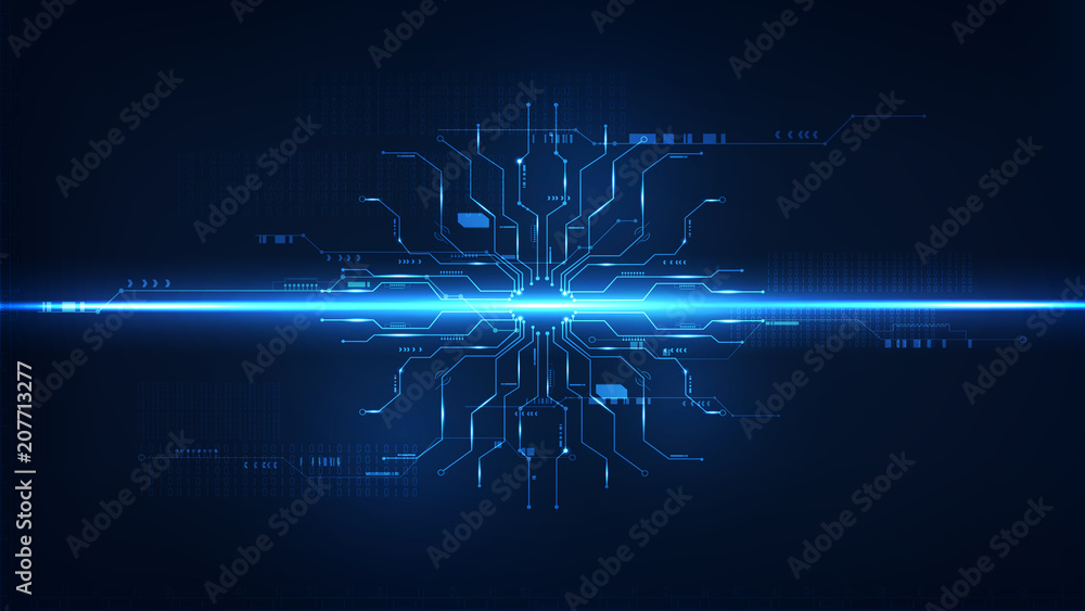 Abstract digital technology operating system background template vector - obrazy, fototapety, plakaty 