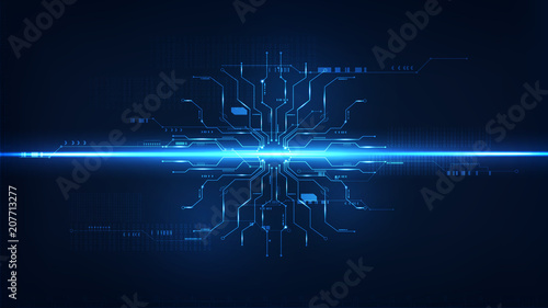Abstract digital technology operating system background template vector