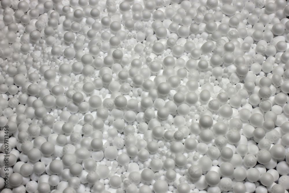 White Polysterene Balls background White Polysterene Balls background