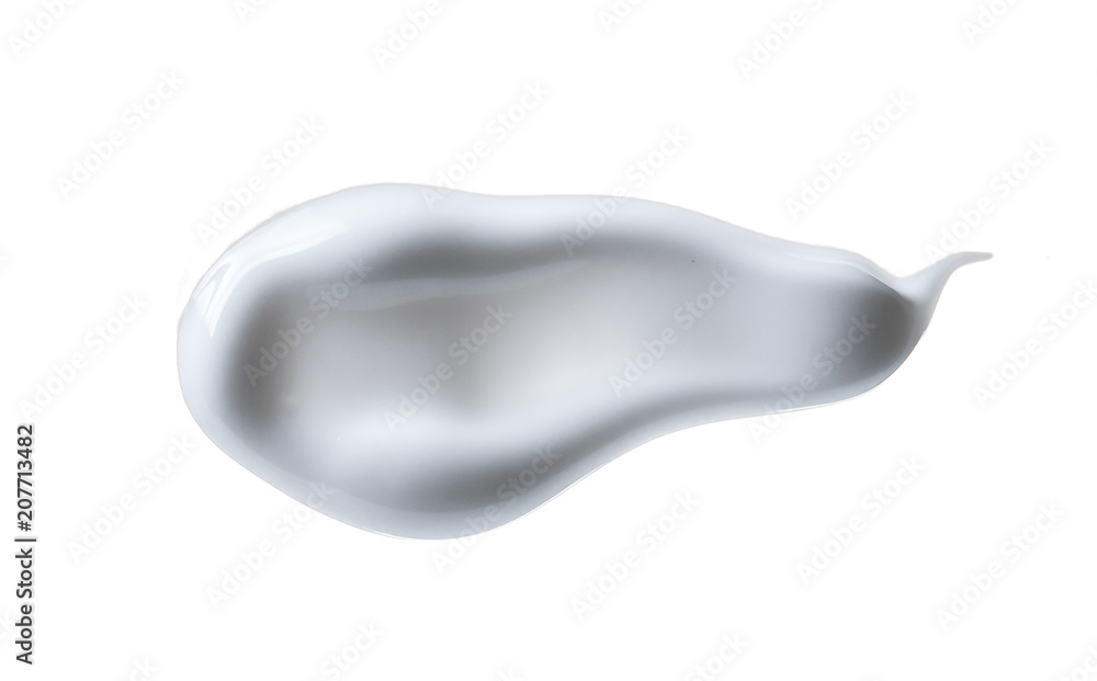 White cosmetic cream isolated on white White cosmetic cream isolated on white