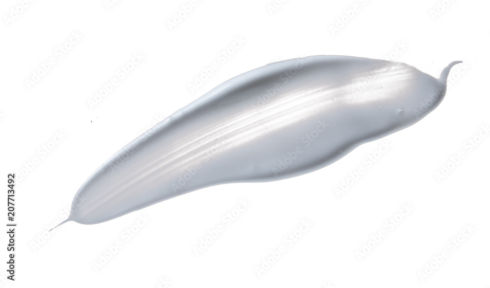White cosmetic cream isolated on white White cosmetic cream isolated on white