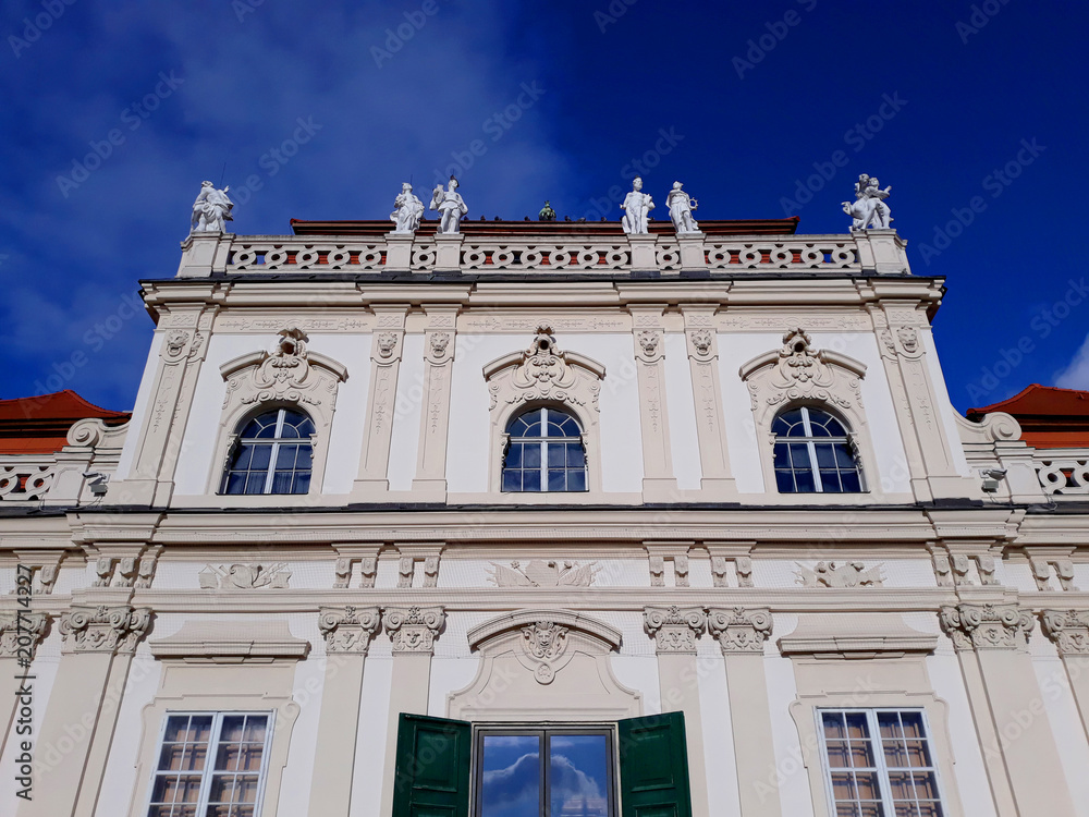 Vienna, Austria - December 16, 2017: Lower Belvedere palace in Vienna