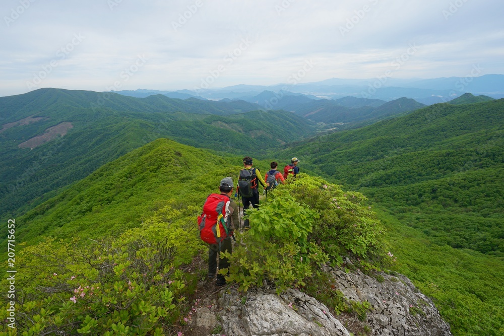 Obraz premium photo taken mountain climbing