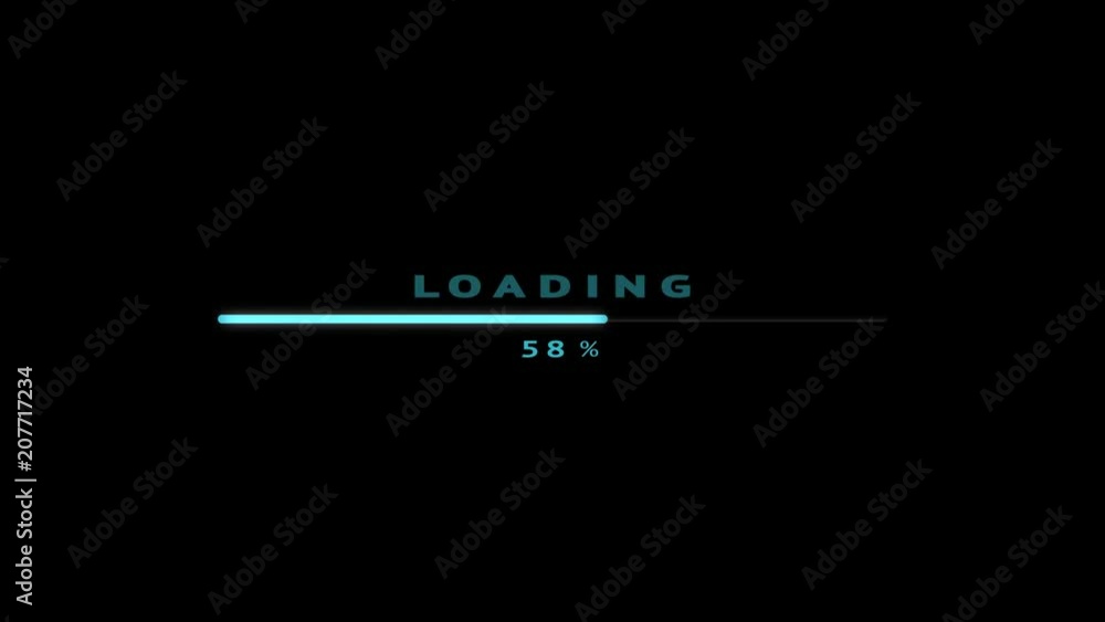 4k Loading Process to Complete. Futuristic pending loading screen with 0 to 100 percentage on black background. Animation blue digital elements. 4k Loading Process to Complete. Futuristic pending loading screen with 0 to 100 percentage on black background. Animation blue digital elements.