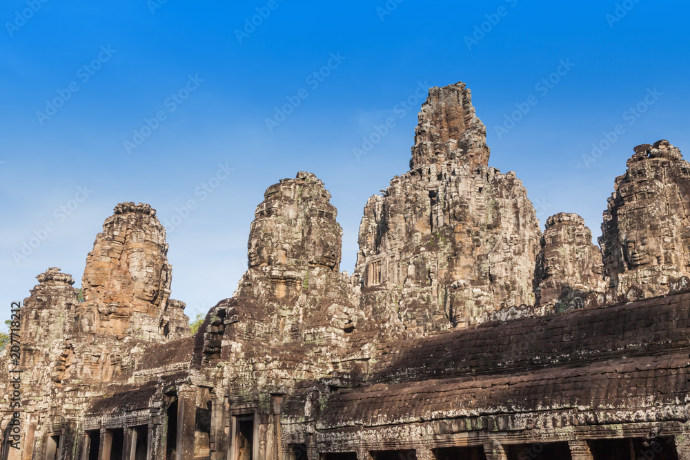 Historic ruins of Bayon Temple