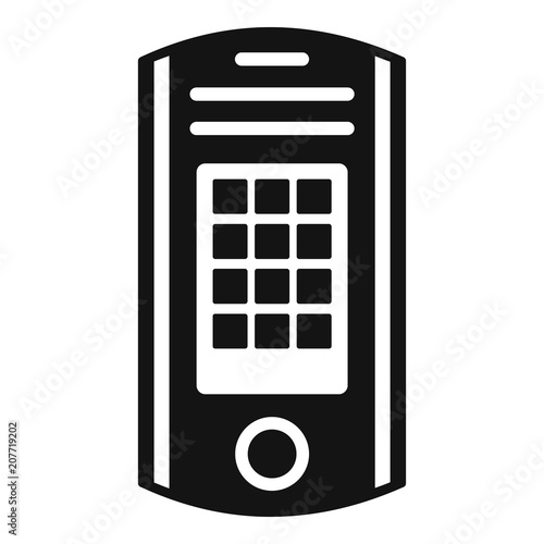 Intercom icon. Simple illustration of intercom vector icon for web design isolated on white background