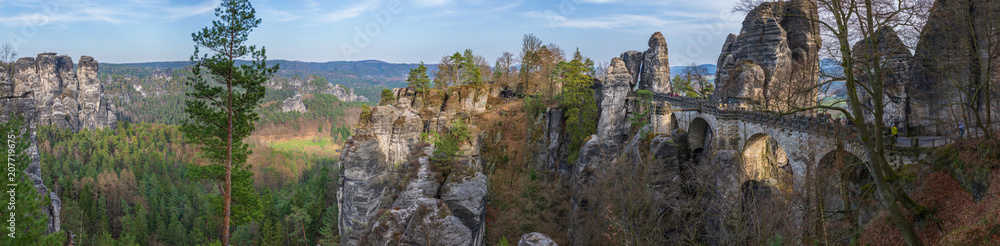 Bastei Bridge, Saxon Switzerland, Germany Bastei Bridge, Saxon Switzerland, Germany