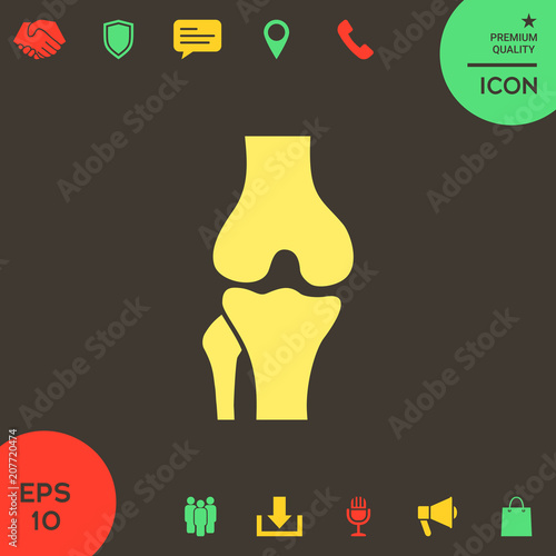 Knee joint icon
