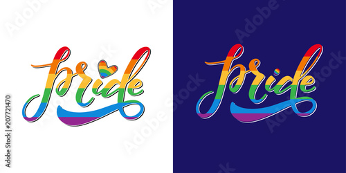 pride gay lettering