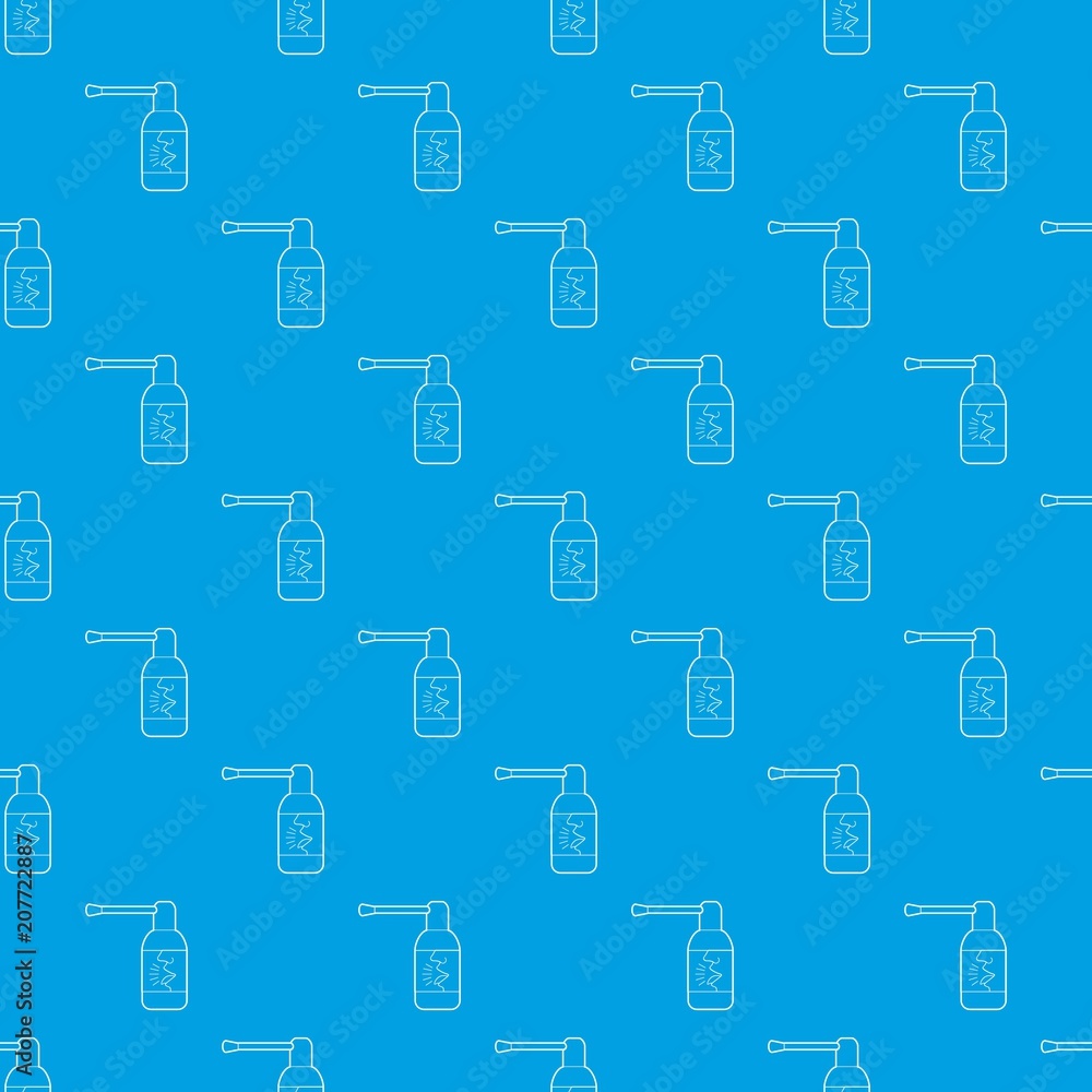 Spray for throat pattern vector seamless blue repeat for any use Spray for throat pattern vector seamless blue repeat for any use