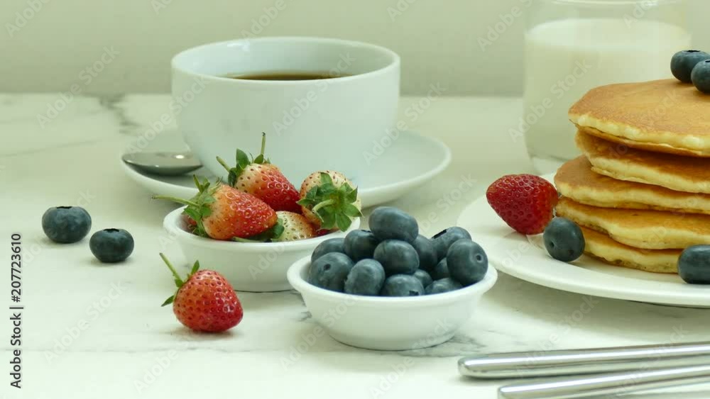 Variety breakfast foods Variety breakfast foods