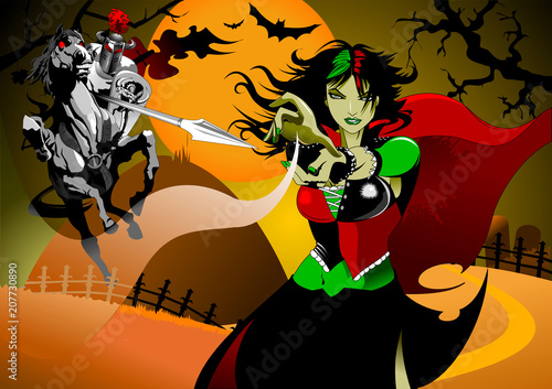 knight and witch