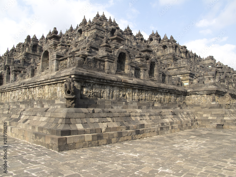 Borobodur temple in Java Indonesia