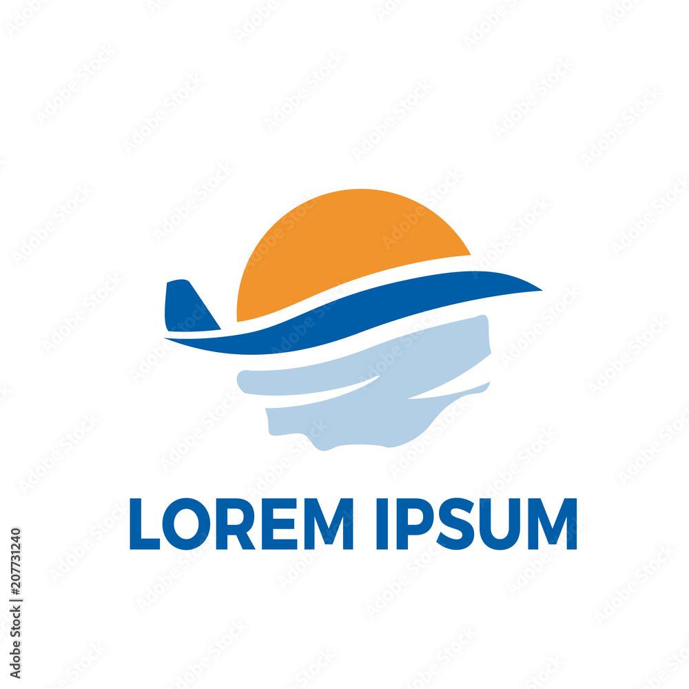 Travel destination vector logo design template Travel destination vector logo design template