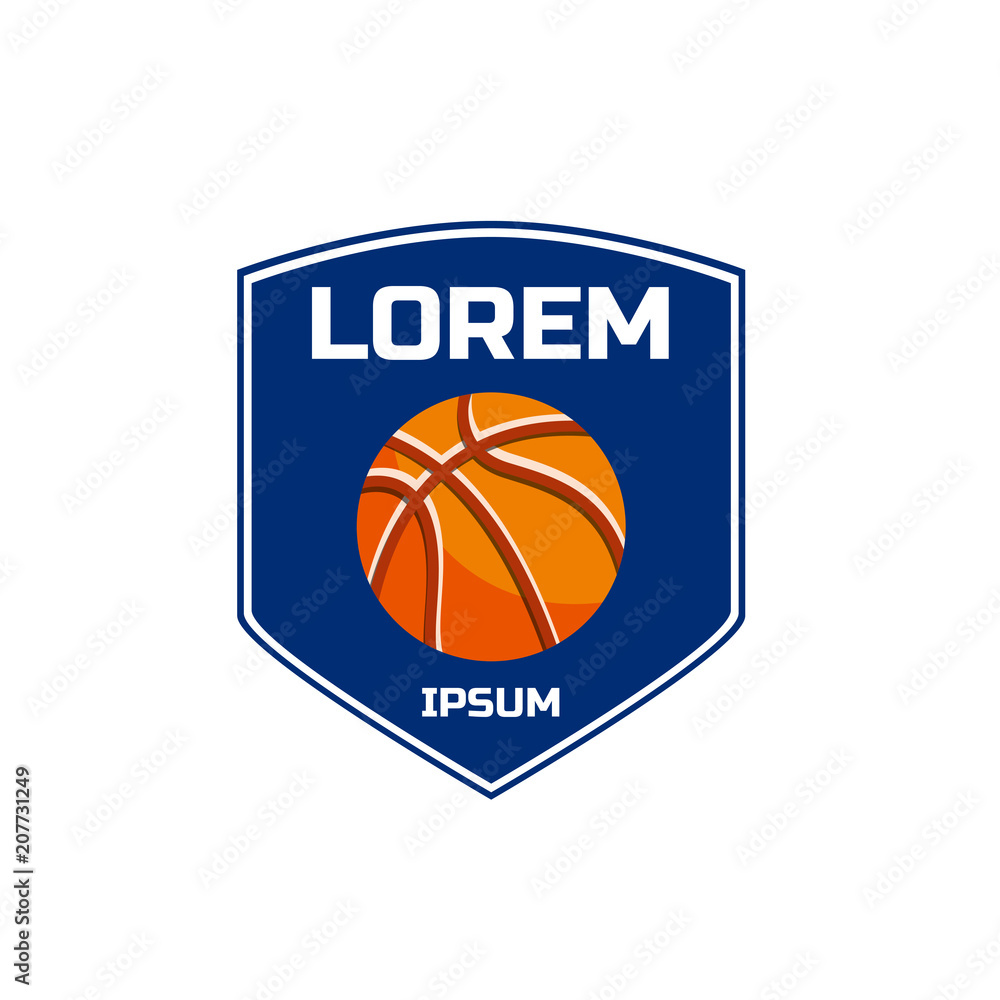 Basketball sport vector logo design template