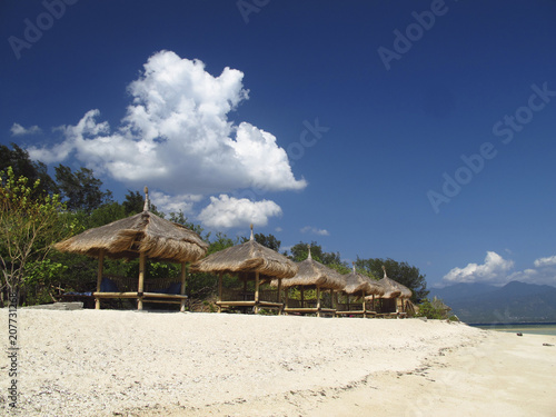 beach hut on Gilli Island indonesia