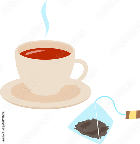 紅茶とティーバッグ