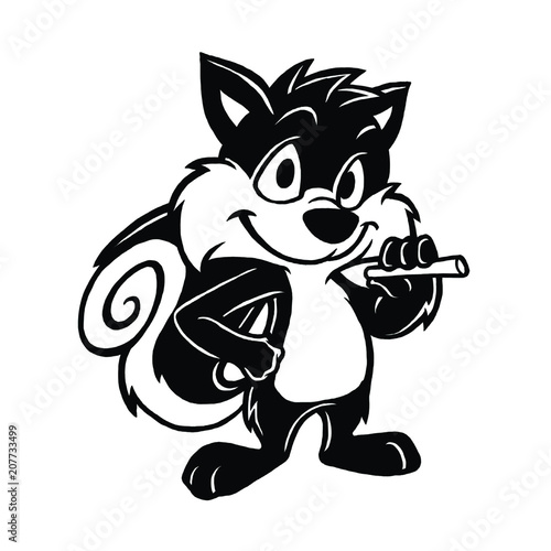 Squirrel Mascot Design Vector