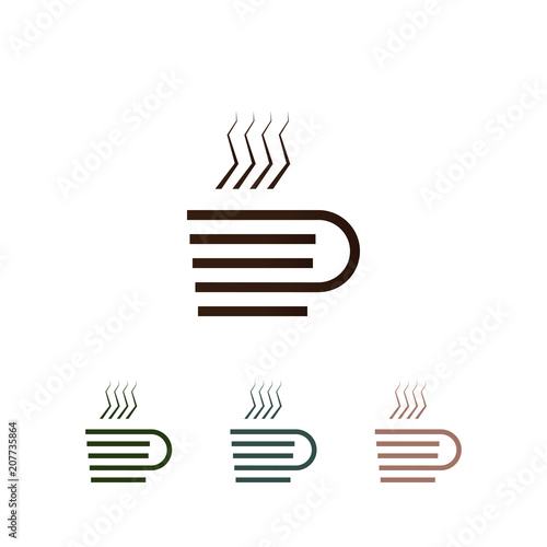 Cup, badge.