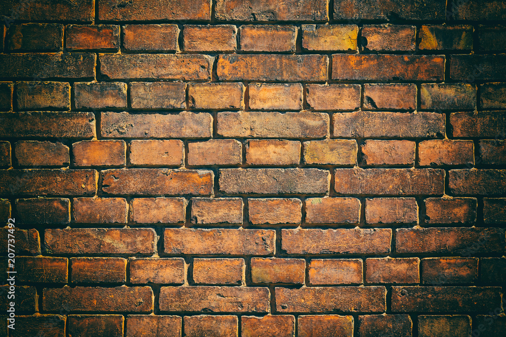 Obraz premium Red brick wall texture background. Abstract texture for designers