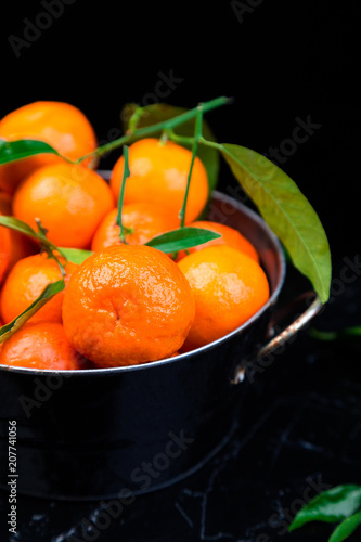  Tangerines background. Delicious and beautiful Citrus.