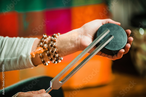 Tuning fork in sound therapy